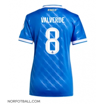 Billige Fotballdrakt Real Madrid Federico Valverde #8 Replika Tredjedrakt Dame 2025-26 Kortermet